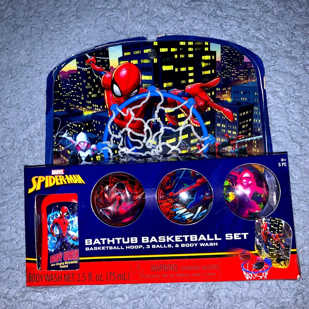 Spidey bath playset